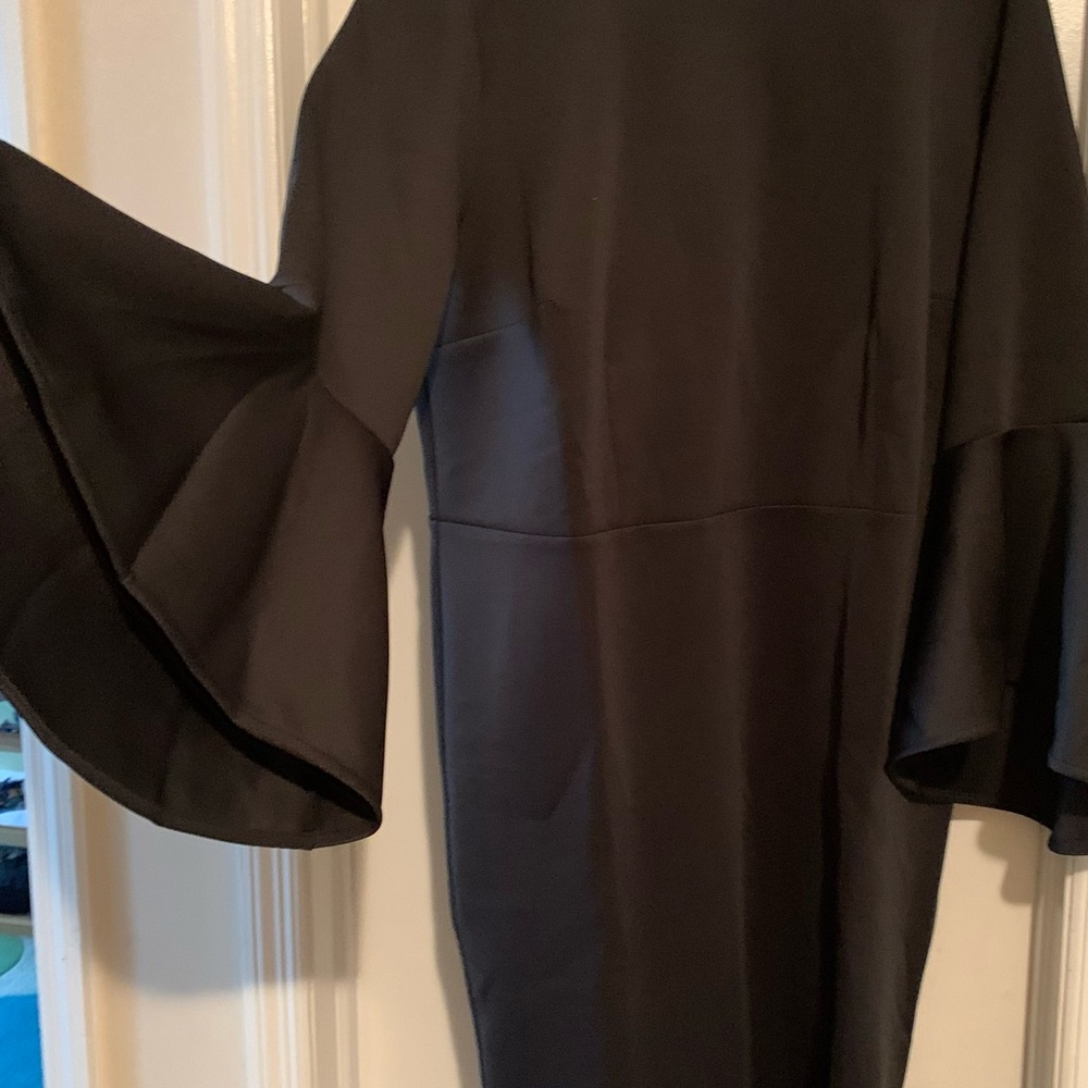 Eloquii Bell Sleeve Scuba Dress
